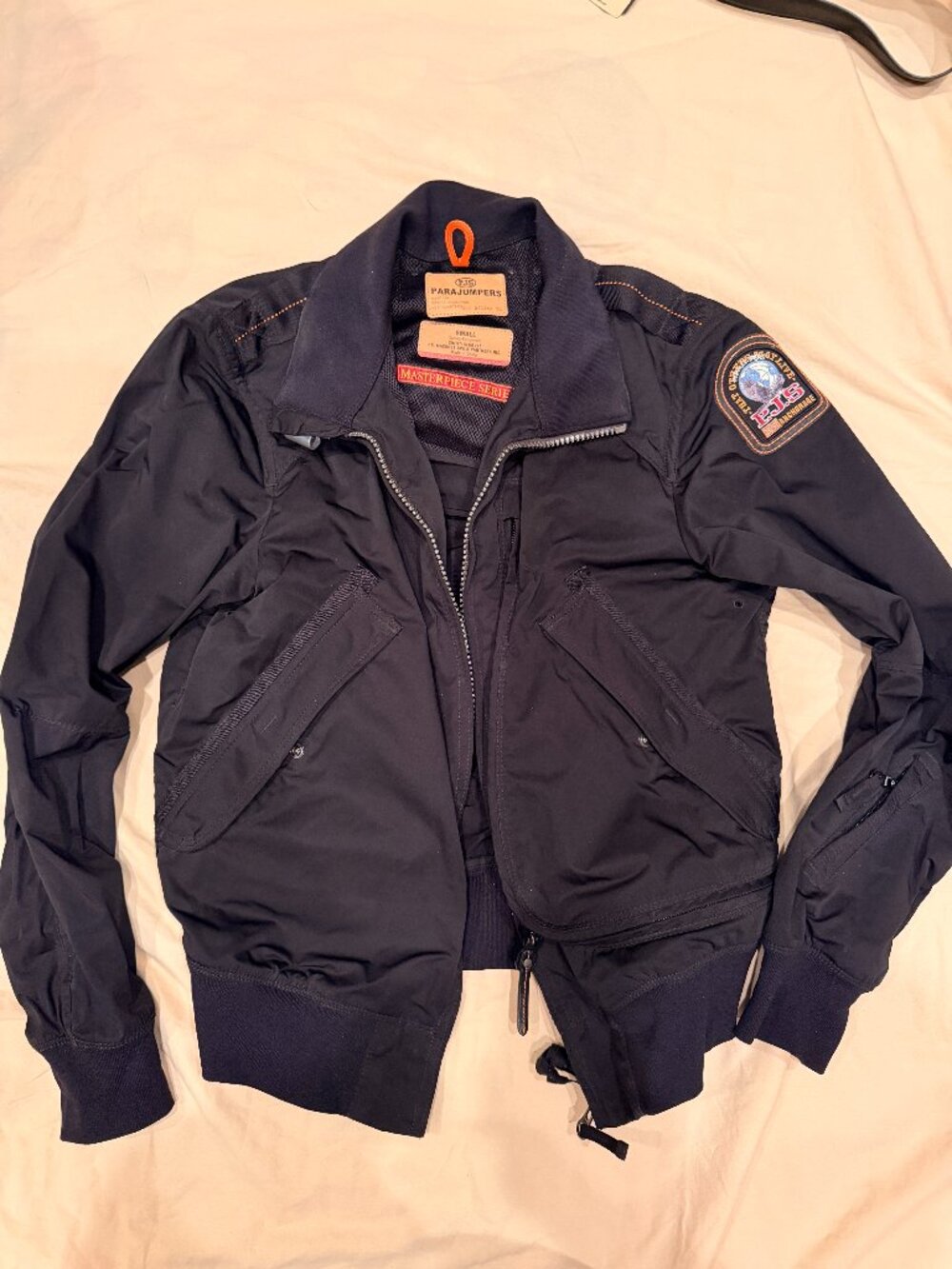 Parajumpers Masterpiece Series Navy Lightweight Bomber Jacket Men's S